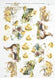 Decoupage-Papier Hasen und Küken A4 - 210x297 mm 1 Stück