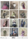 Reispapier Portraits mit Tierköpfen A4 210x297mm 25-30g/m² 1 Bogen