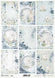 Reispapier Tiere in winterlicher Umgebung A4 210x297mm 25-30g/m² 1 Bogen