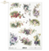 Reispapier Blumen und Beeren A4 210x297mm 20-30g/m² 1 Bogen