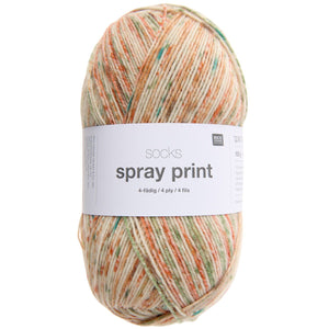 Rico Design Socks Spray Print Sockenwolle 4-fädig 100g 380m
