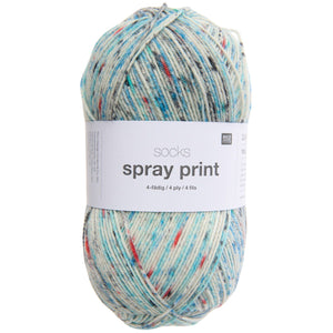 Rico Design Socks Spray Print Sockenwolle 4-fädig 100g 380m