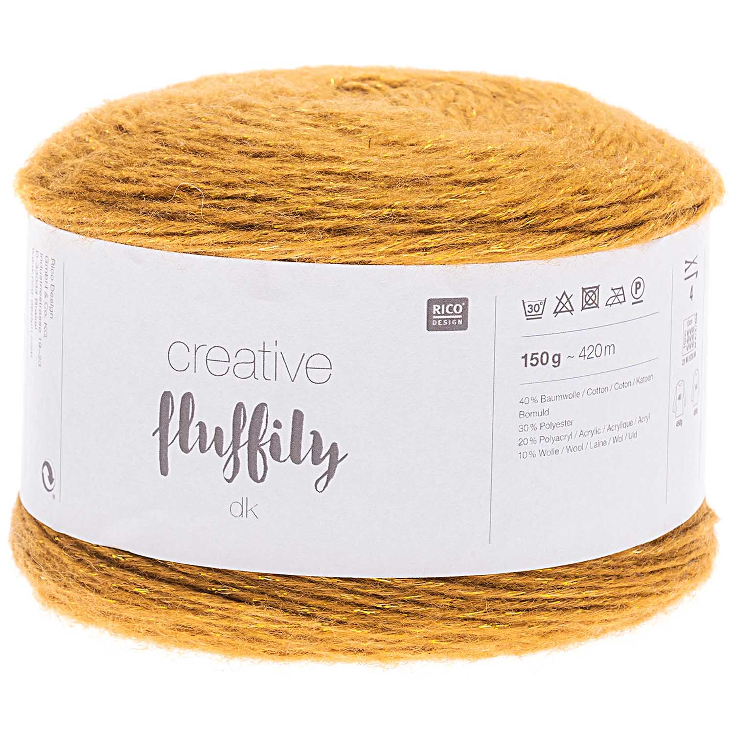 Rico Creative Fluffily DK Wolle Glitzergarn 150g / 420m