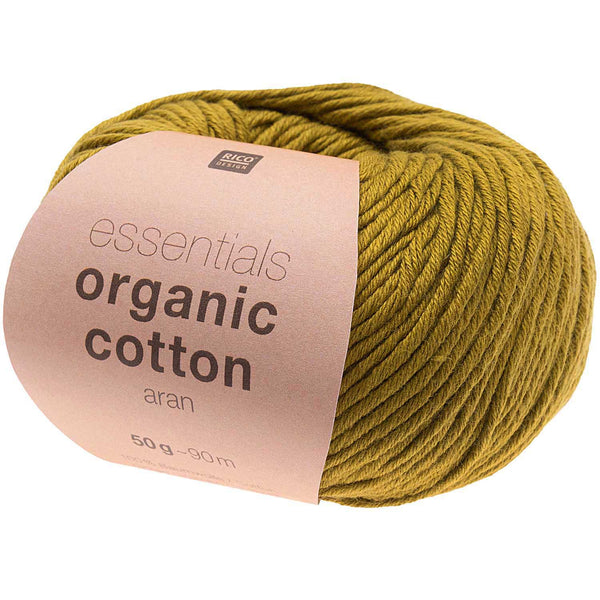 Rico Essential Organic Cotton Aran Baumwollgarn 100% BIO 50g/90m