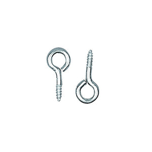 Mini Ringschrauben klein silberfärbig 8x4mm 100 Stück