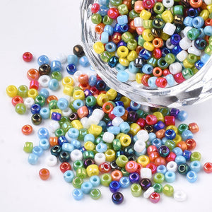Rocailles Glasperlen-MIX perlschimmer 2,5mm 17g / Dose