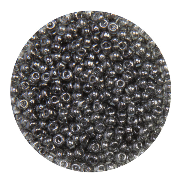 Rocailles Glasperlen grau glanz lustered 2,6mm 17g/Dose