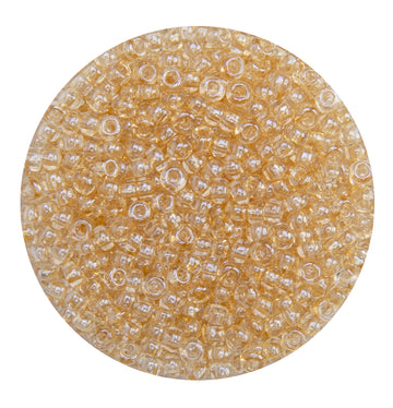 Rocailles Glasperlen hellgelb glanz lustered 2,6mm 17g/Dose
