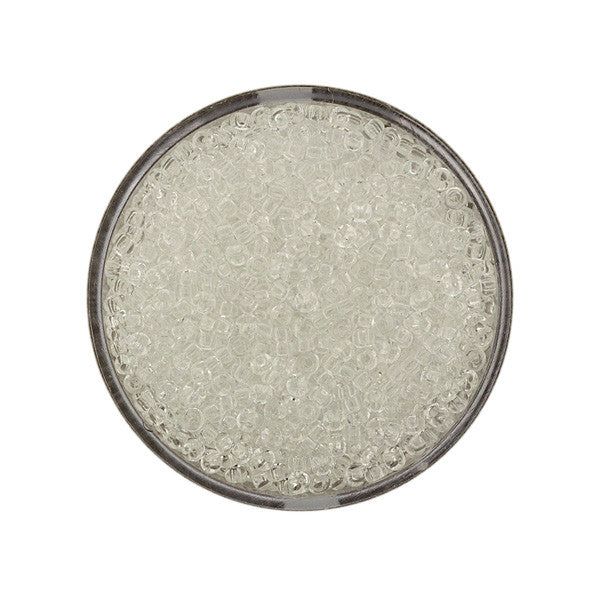 Rocailles Glasperlen kristallklar 2,6mm 17g / Dose