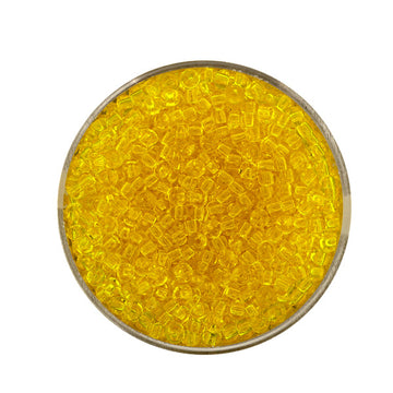 Rocailles Glasperlen transparent zitronengelb 2,6mm 17g/Dose