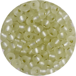 Rocailles Glasperlen silverlined frost 4,4x3mm 180 Stück / Dose
