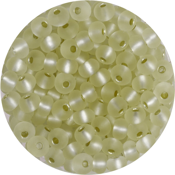 Rocailles Glasperlen silverlined frost 4,4x3mm 180 Stück / Dose