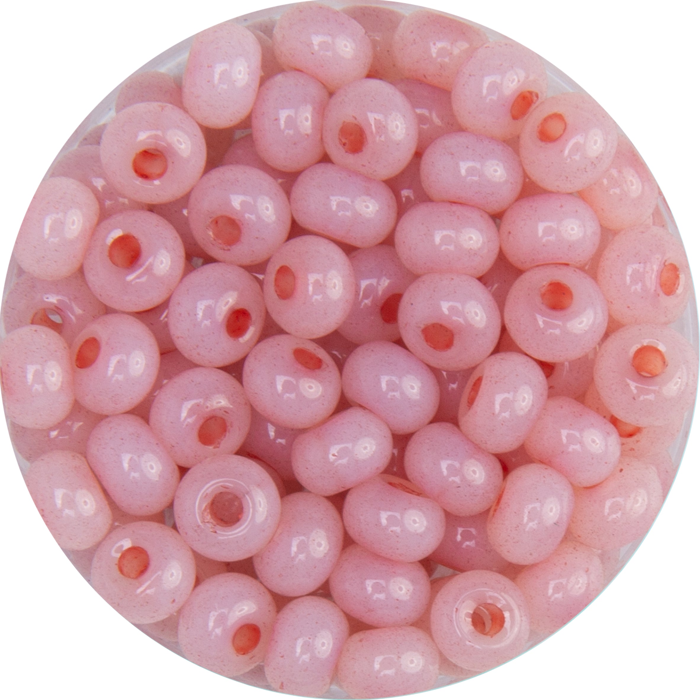 Rocailles Glasperlen Jade-Imitation 5,5x3,5mm 100 Stück / Dose