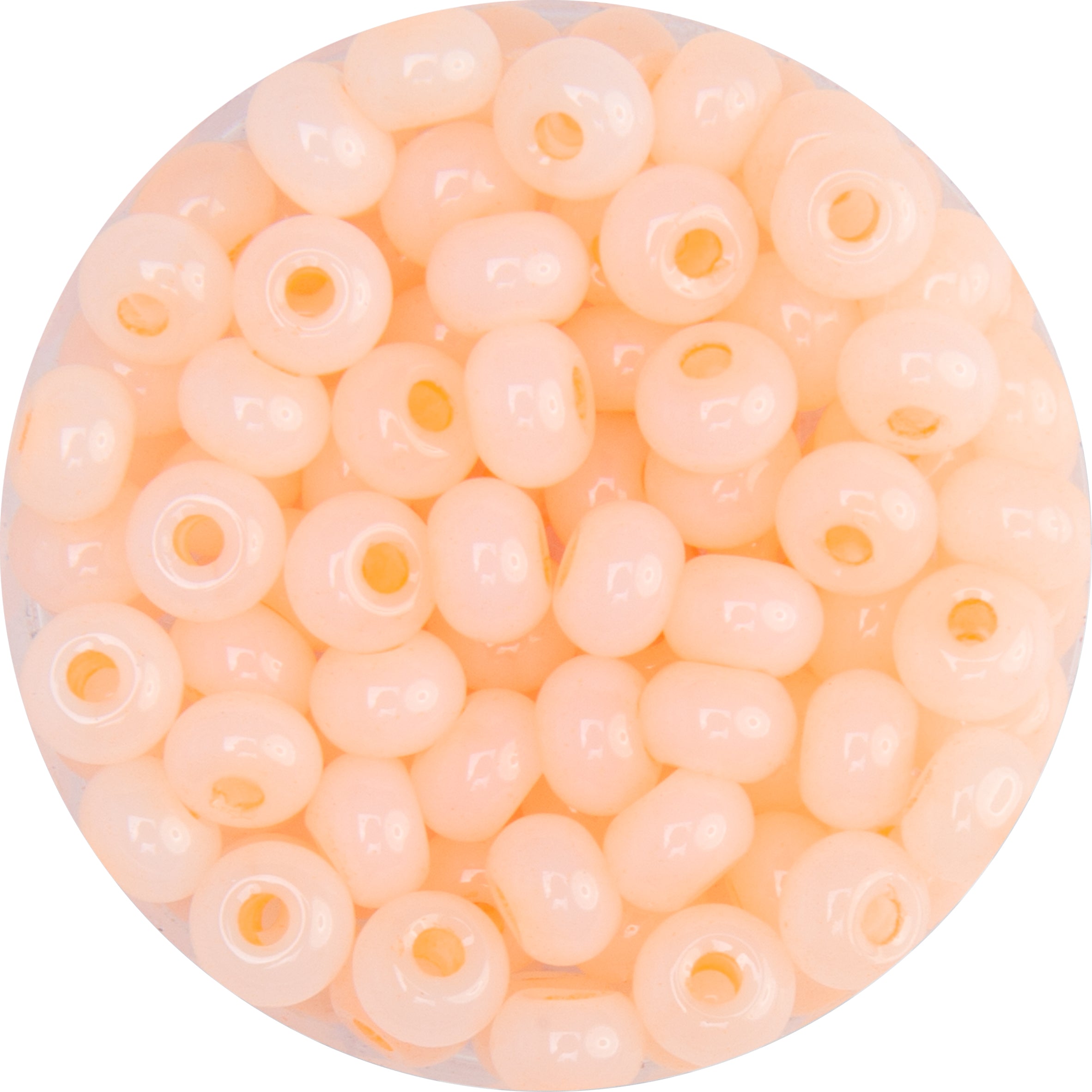 Rocailles Glasperlen Jade-Imitation 5,5x3,5mm 100 Stück / Dose