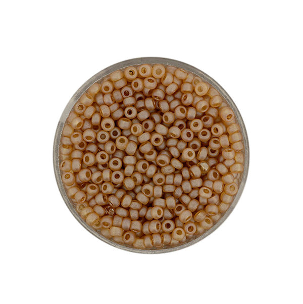 Rocailles Glasperlen matt lustered 2,6mm 17g / Dose