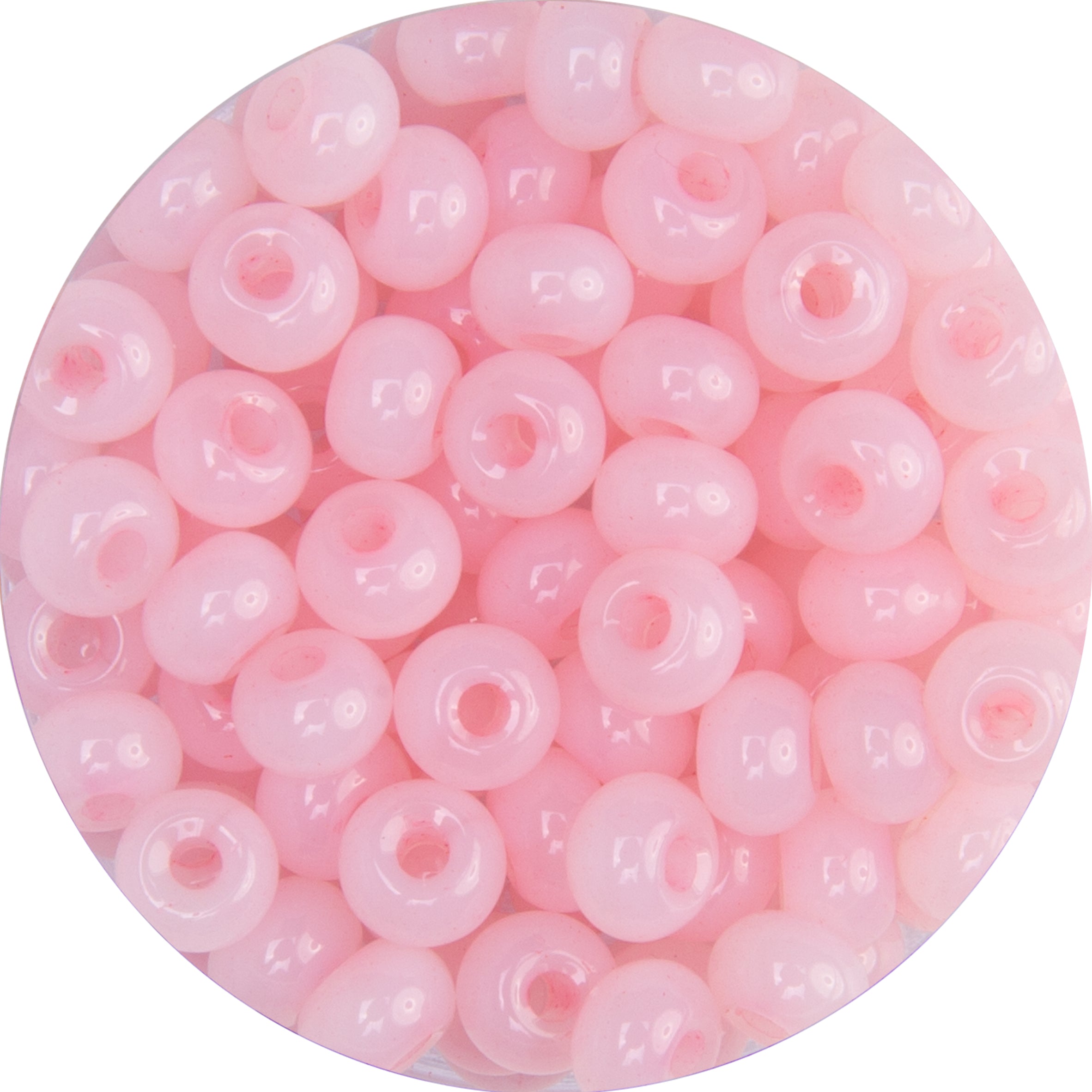 Rocailles Glasperlen Jade-Imitation 5,5x3,5mm 100 Stück / Dose