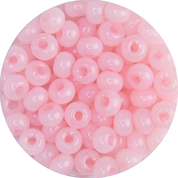 Rocailles Glasperlen Jade-Imitation 5,5x3,5mm 100 Stück / Dose