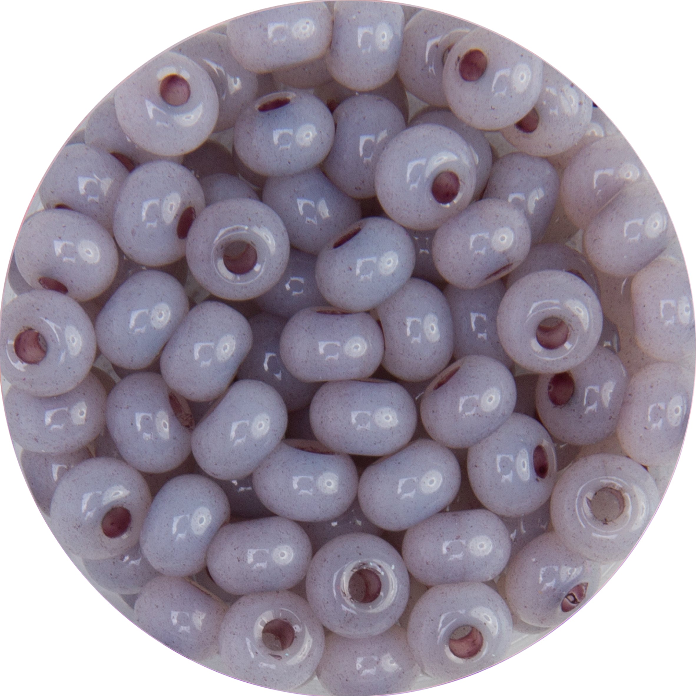 Rocailles Glasperlen Jade-Imitation 5,5x3,5mm 100 Stück / Dose