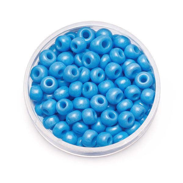 Rocailles Glasperlen opak satt aqua 2,5mm 17g/Dose