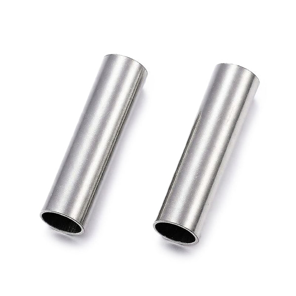 Röhrenperle Edelstahl 304 30x8mm gerade Loch 7mm 1 Stück