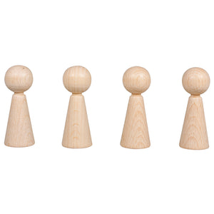 Rohholz-Figurenkegel FSC 100% 37mm SB-Btl 8Stück