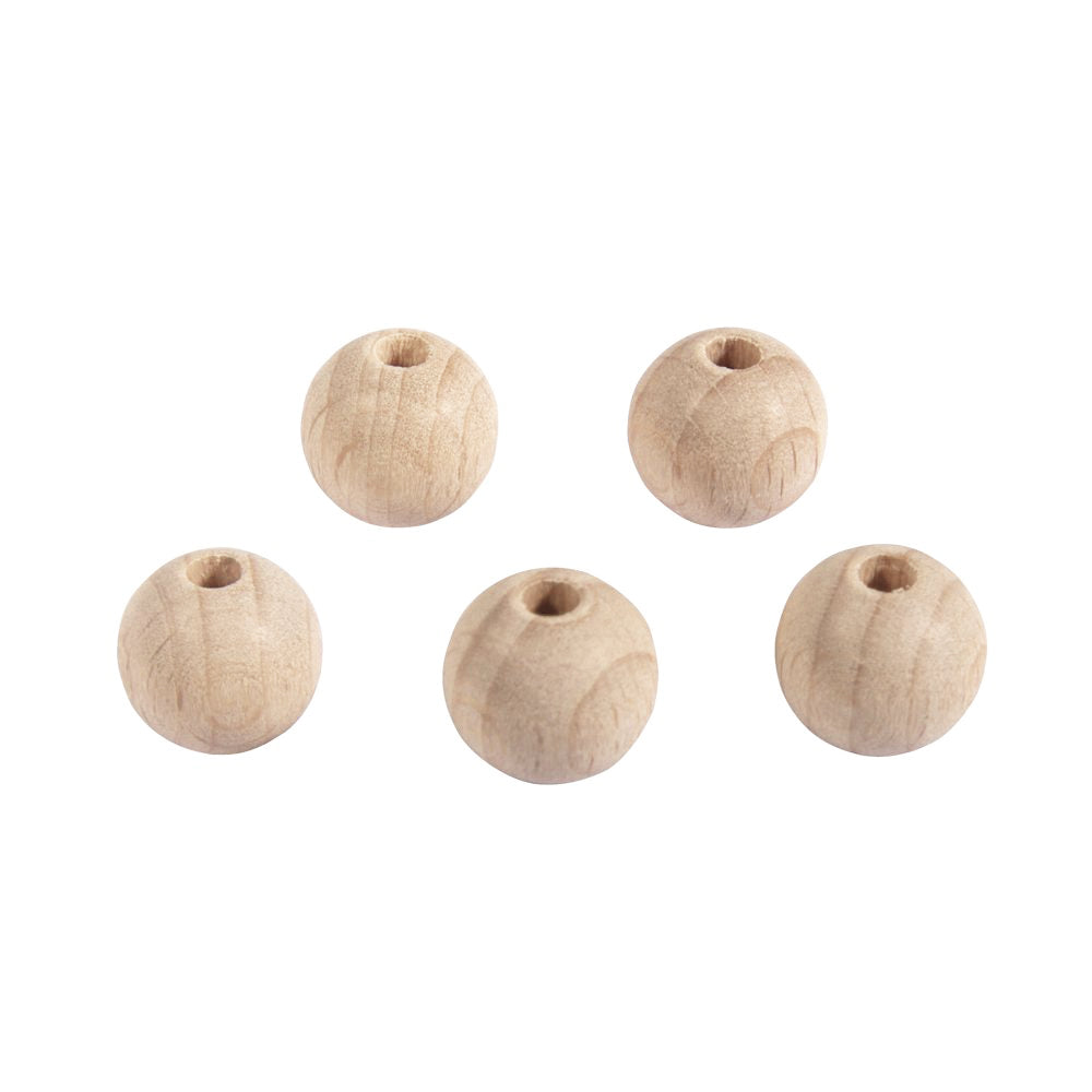 Rohholz-Kugeln mit Lochbohrung Perle 4mm 400 Stück/Packung