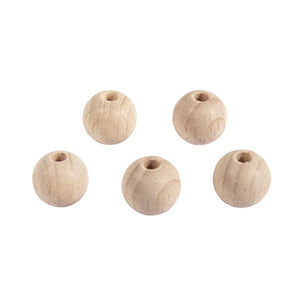 Rohholz-Kugeln 8 mm, 100 Stück/Verpackung
