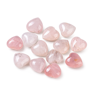 Rosenquarz Herz „Love Stone“ Edelstein  15×15×9mm 1 Stück