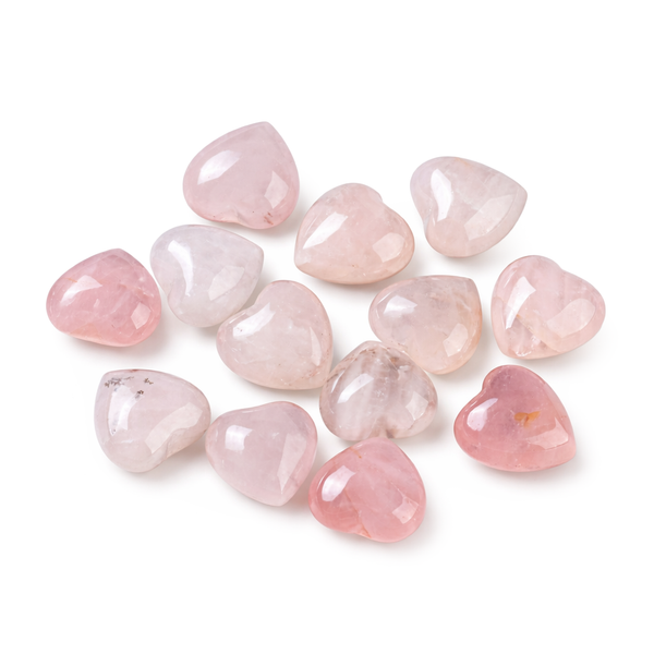 Rosenquarz Herz „Love Stone“ Edelstein  15×15×9mm 1 Stück