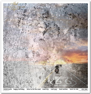 Papier-Set Legendäre Route 66 10 Blatt 320x310mm 200g