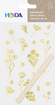 Rubbel-Sticker Blumen floral Fineline 10 x 19 cm 1 Bogen