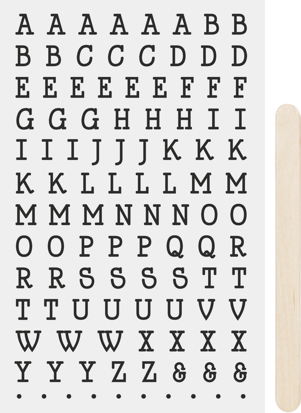 Rubbel-Sticker Alphabet 2 10x19cm 1 Bogen