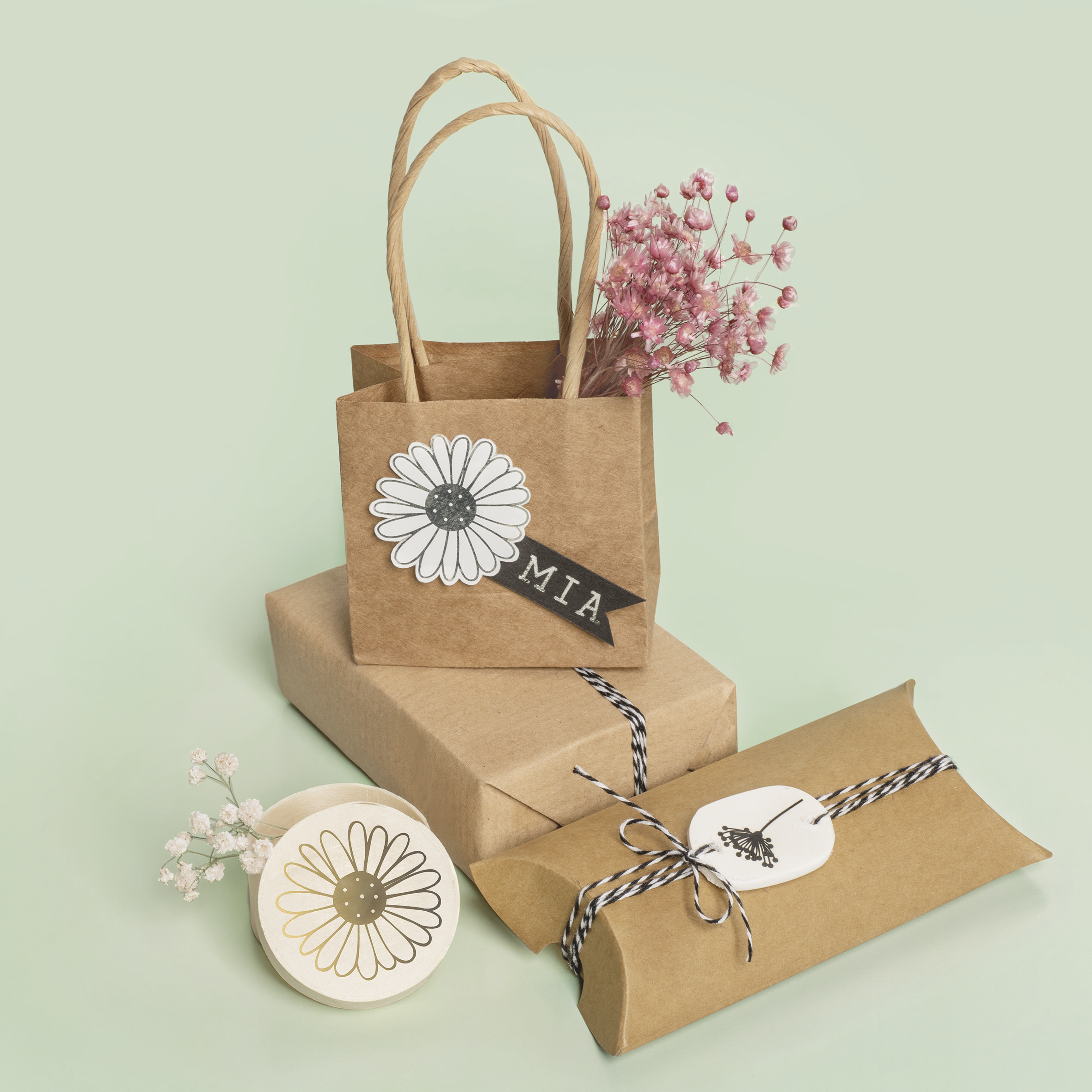 Rubbel-Aufkleber „Blüten“ 10x19cm