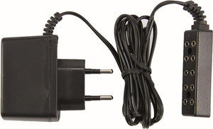 Beleuchtungsstrafo für Weihnachtskrippen 10 Steckplätze Flackerlicht Ruhelicht und LED´s 3,5V= für LED 3,2VA