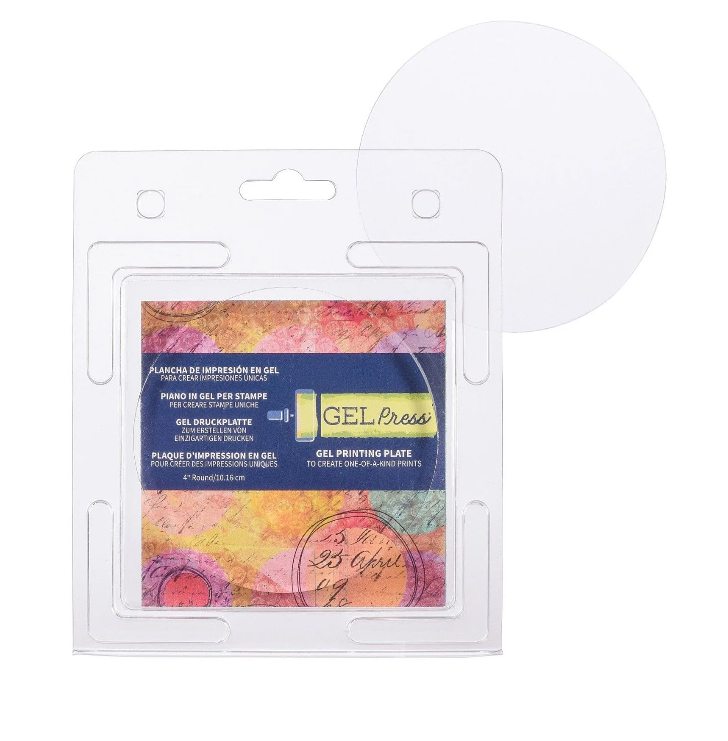 Gelpresse Gel-Druckplatte Kreis ø10,16cm