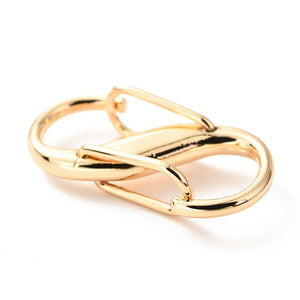 S-Verschluss gold 2,8x0,7x1,3cm, 2 Stk./Verpackung