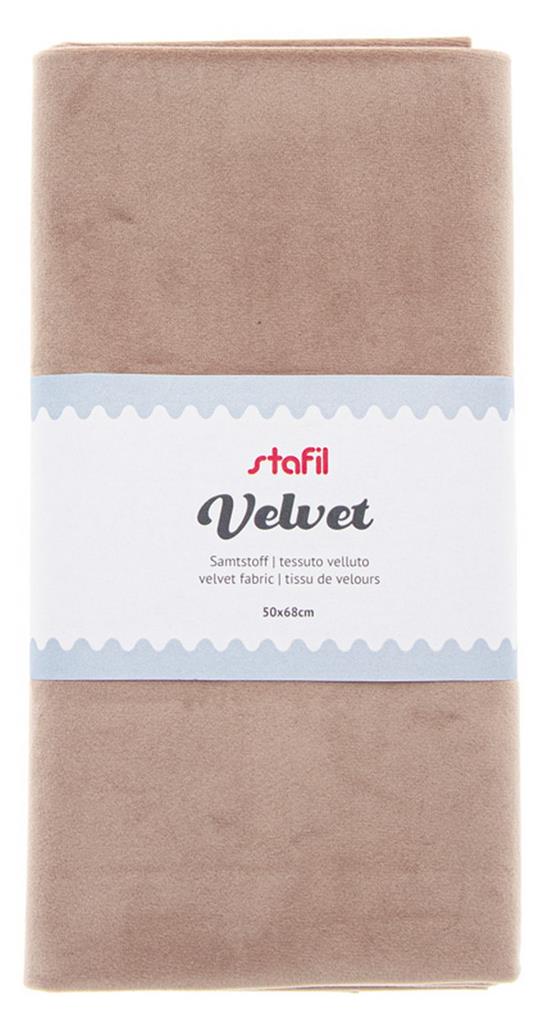 Samtstoff 50x68cm 100% Polyester