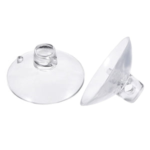 Deko-Saugnapf mit Querloch transparent 30mm 5 Stück