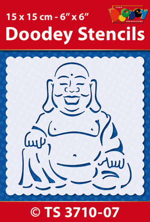 Schablone Buddha 15x15cm Doodey Schablonen