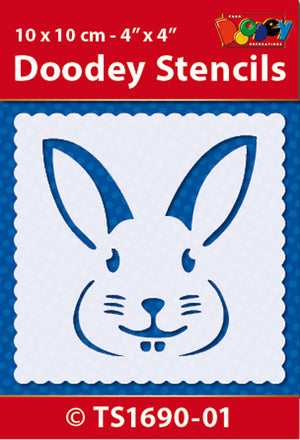 Schablone Easter Bunny Hase 10x10cm Doodey Schablonen