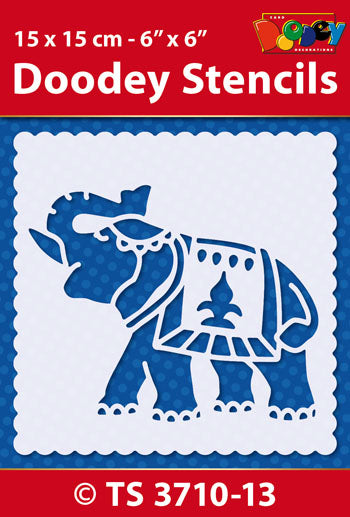 Schablone Elefant 15x15cm Doddey Stencils