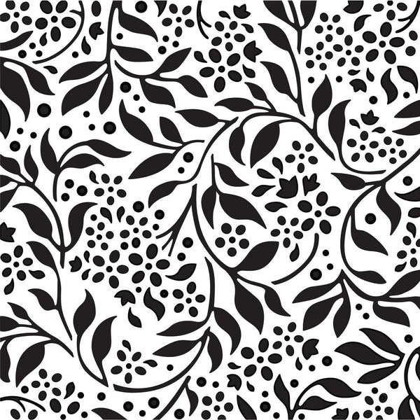 Creative Expressions Schablone Vergissmeinnicht-Ranken 15,24 x 15,24 cm