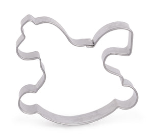 Schaukelpferd Ausstecher aus Weißblech 50x45mm