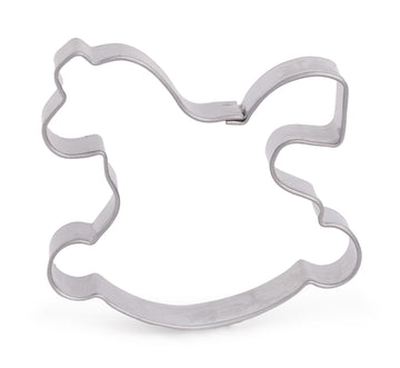 Schaukelpferd Ausstecher aus Weißblech 50x45mm