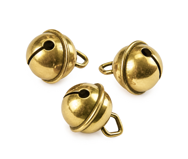 Schellen Metall gold 9mm 10 Stück / Packung