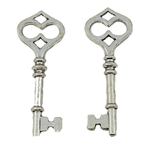 Anhänger Metallschlüssel 60x21x4mm 2 Stück