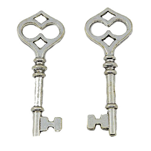 Anhänger Metallschlüssel 60x21x4mm 2 Stück