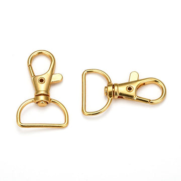 Schlüsselkarabiner mit Drehgelenk 38x24x6mm 6 Stück