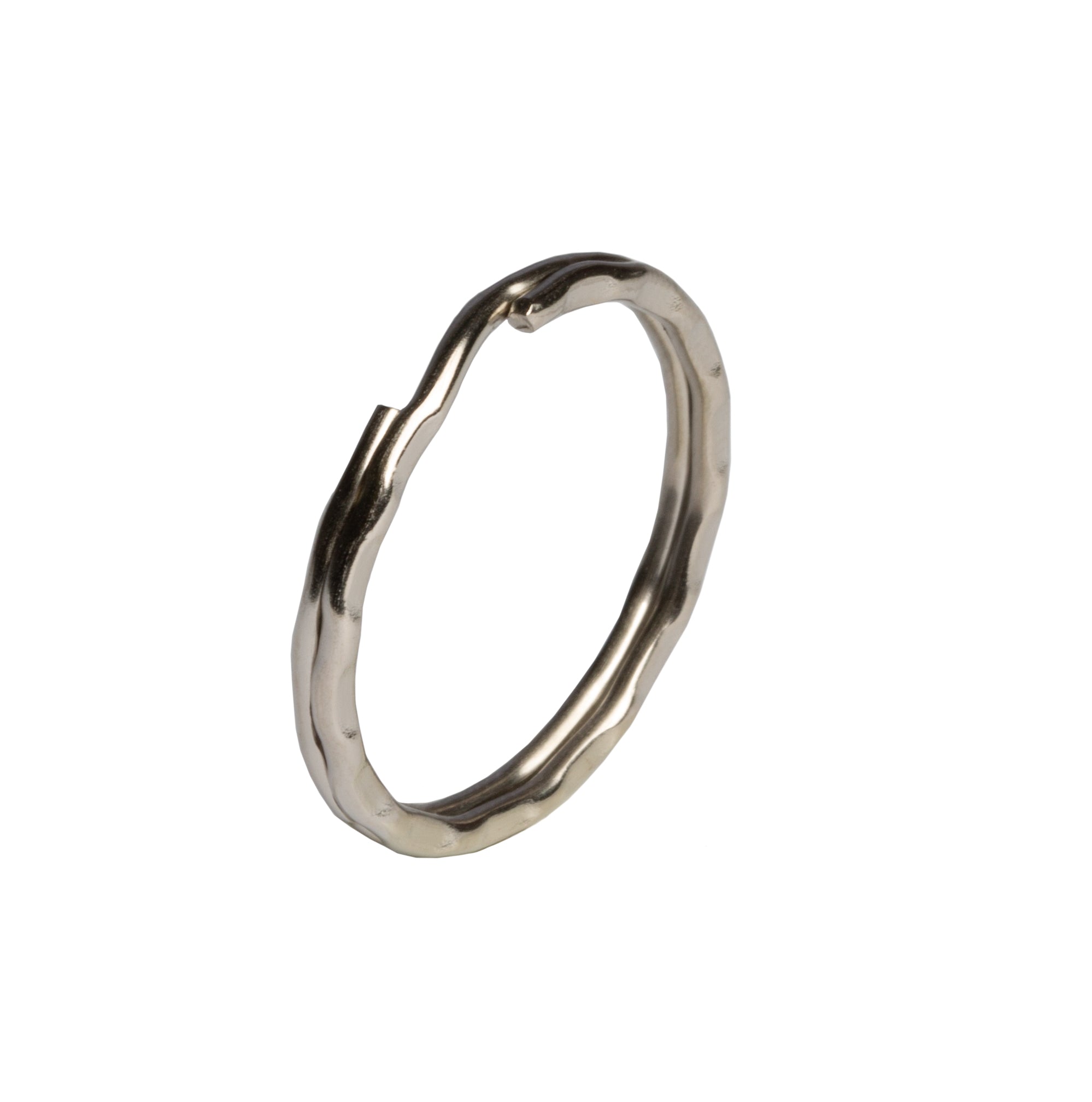 Schlüsselringe geriffelt 25mm silber 10 Stück