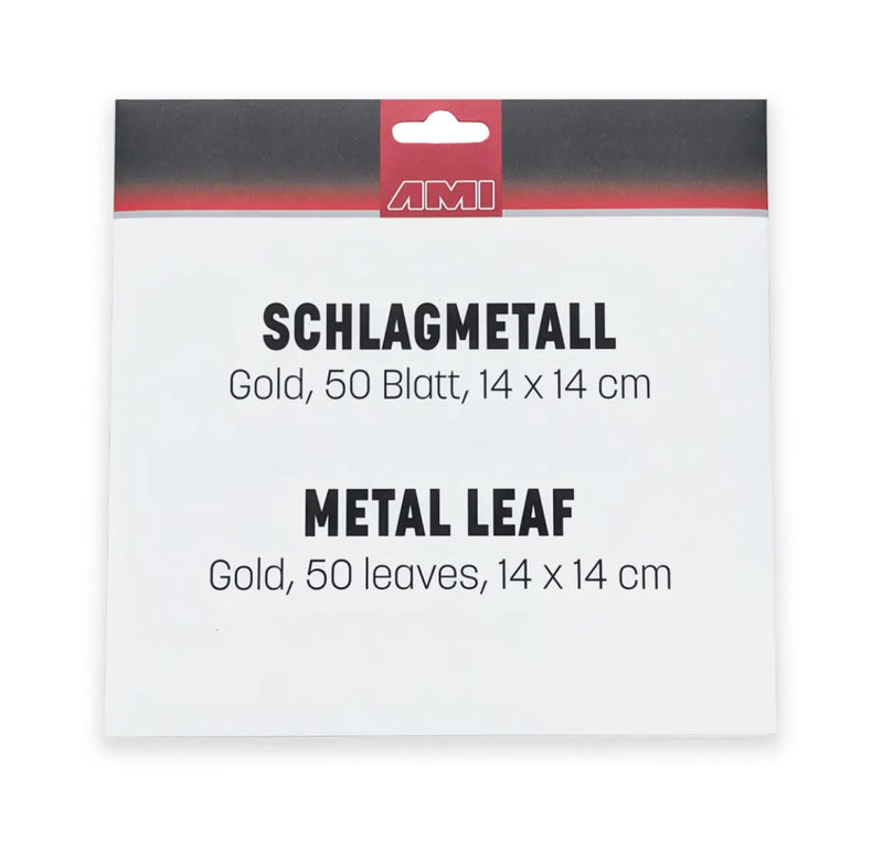 Schlagmetall Gold 14x14cm 50 Blatt